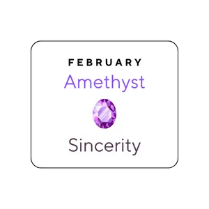 February Birthstone Chart