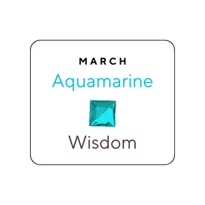 March Birthstone Chart
