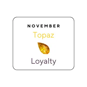 November Birthstone Chart