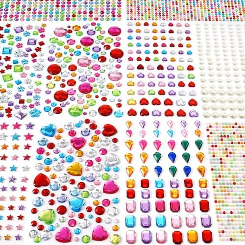 birthstones chart stickers
