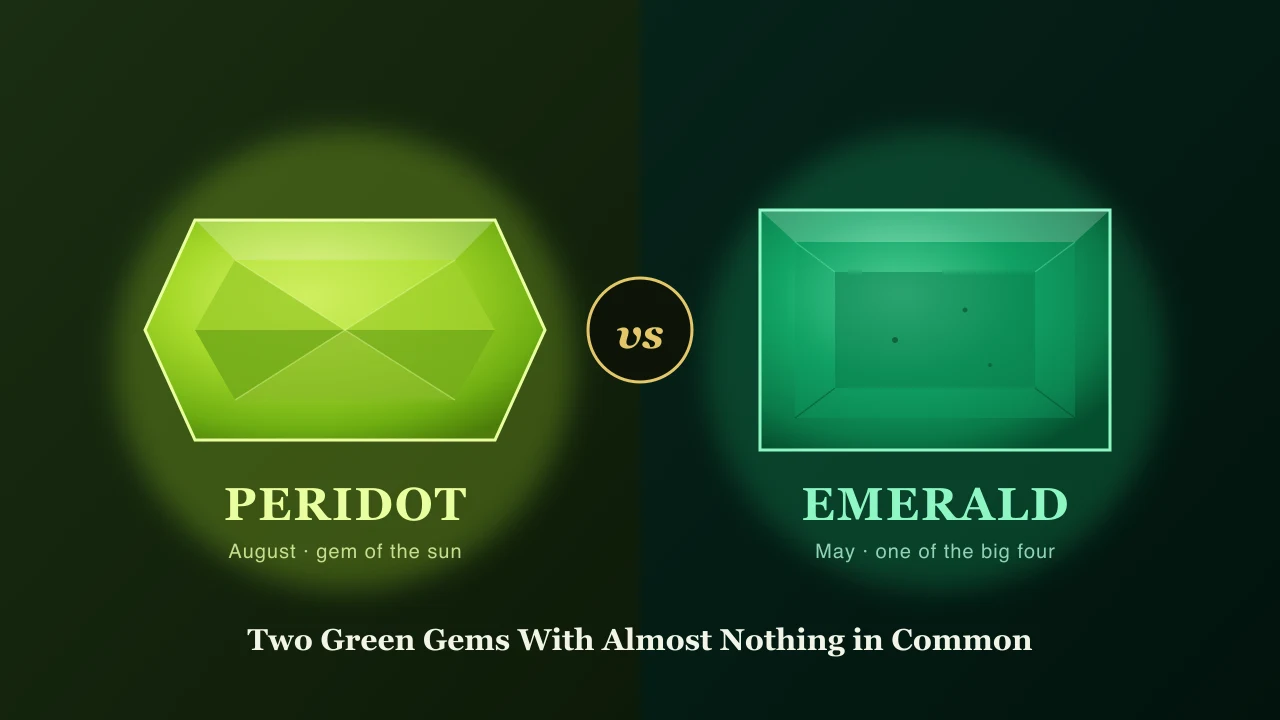 Peridot vs Emerald: Two Green Gems With Almost Nothing in Common