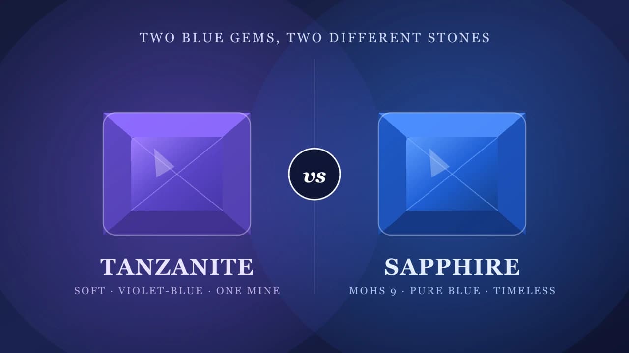 Tanzanite vs Sapphire: Two Blue Gems That Are Opposites in Almost Every Way